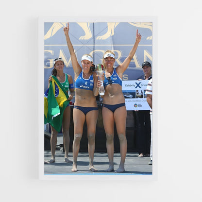 ap-beach volleyball nations cup-1 cadre Blanc
