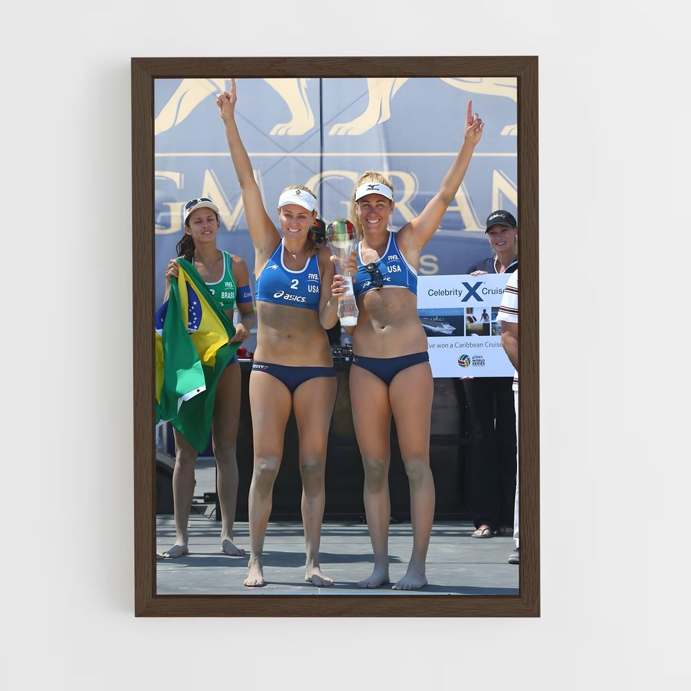 ap-beach volleyball nations cup-1 cadre Bois foncé