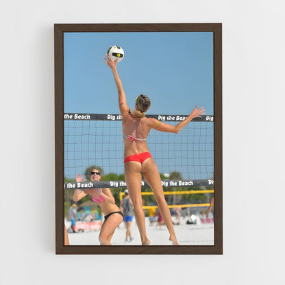 ap-beach volleyball world series-2 cadre Bois foncé