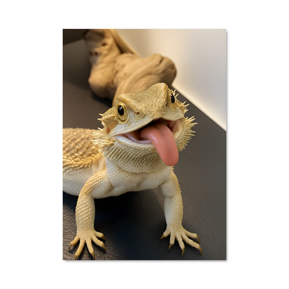 Poster Dragon à Langue Pendante