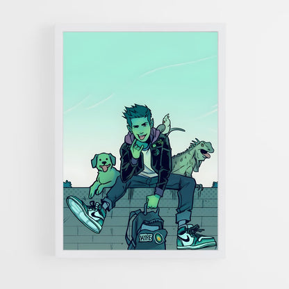 ap-beast boy-3 cadre Blanc