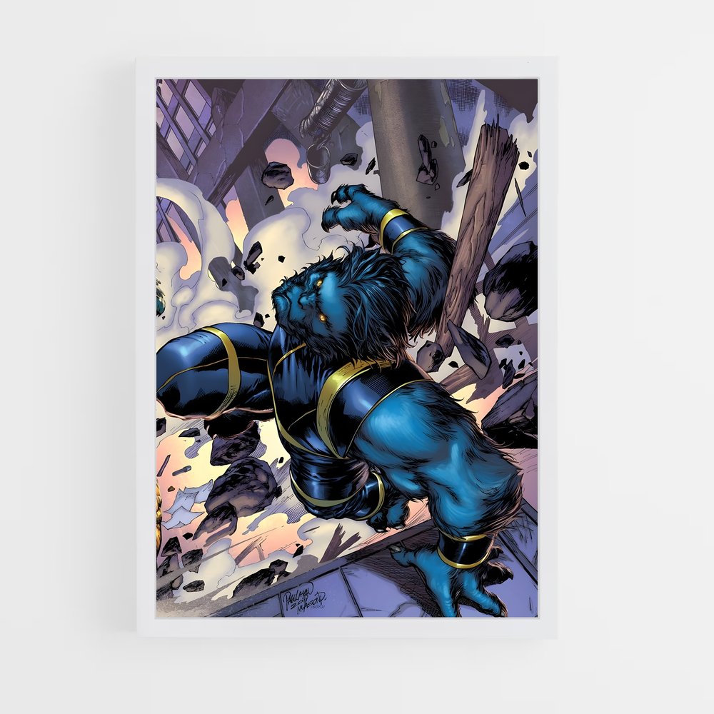 ap-beast x-men-2 cadre Blanc