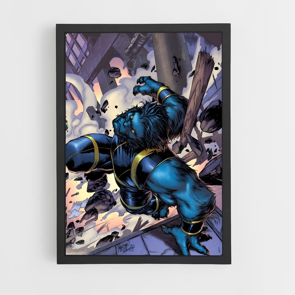 ap-beast x-men-2 cadre Noir