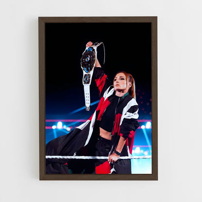 ap-becky lynch-1 cadre Bois foncé