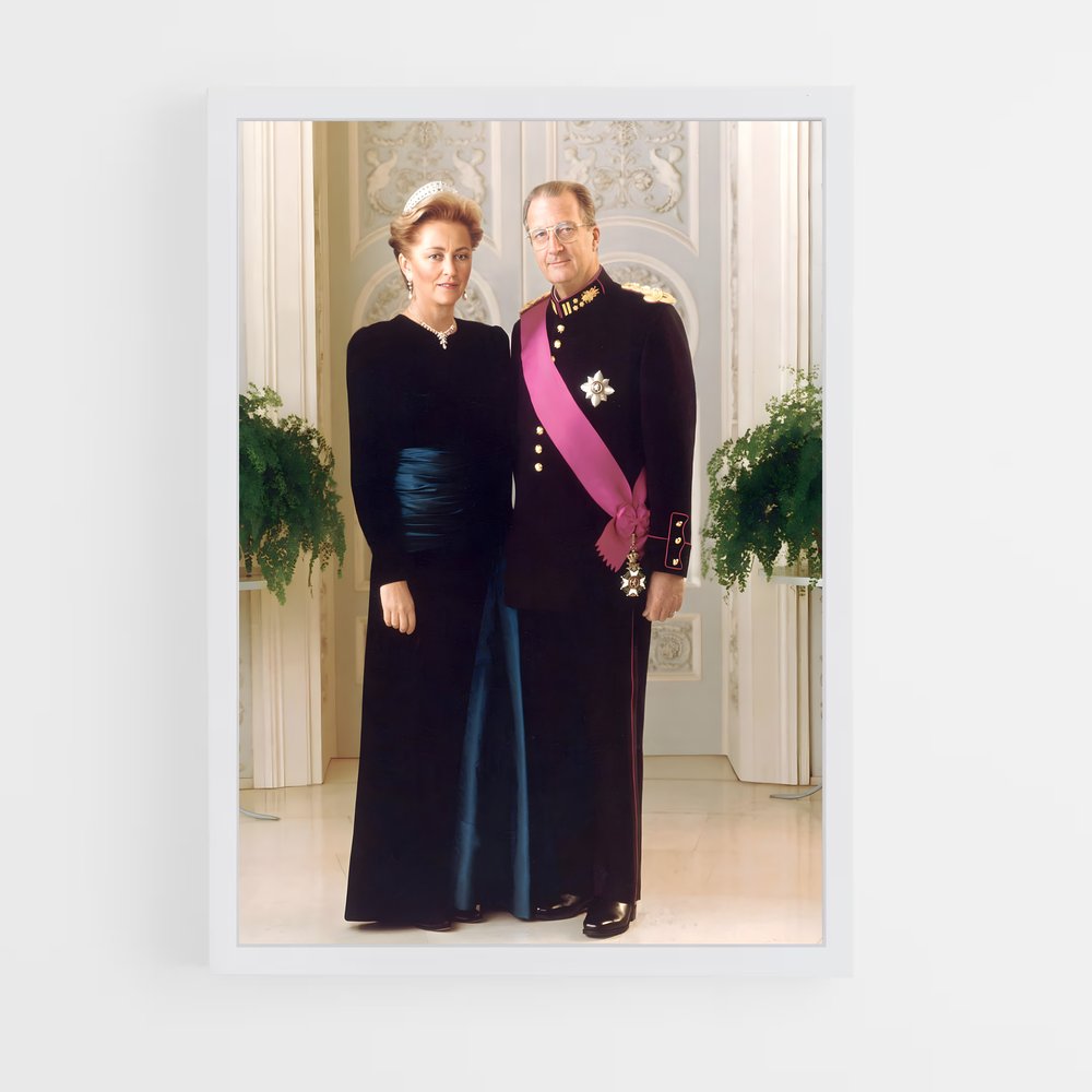 ap-belgian royal family-5 cadre Blanc