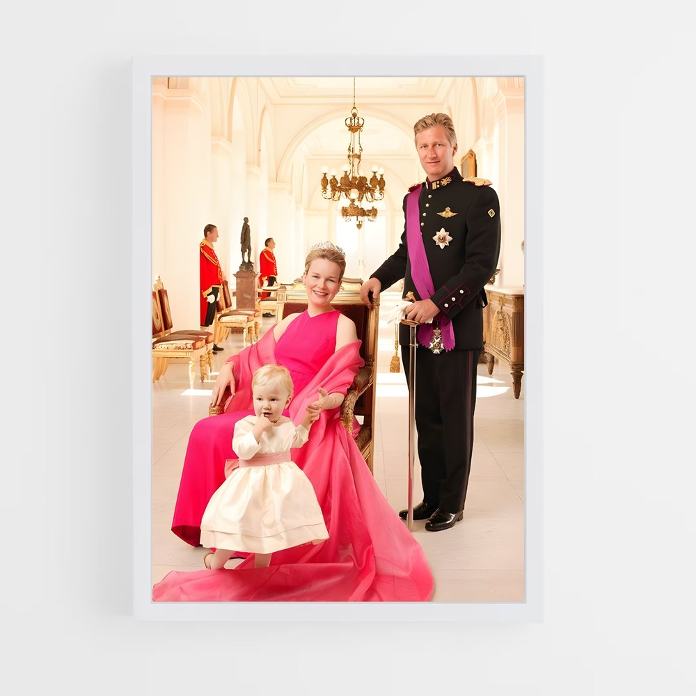 ap-belgian royal family-8 cadre Blanc