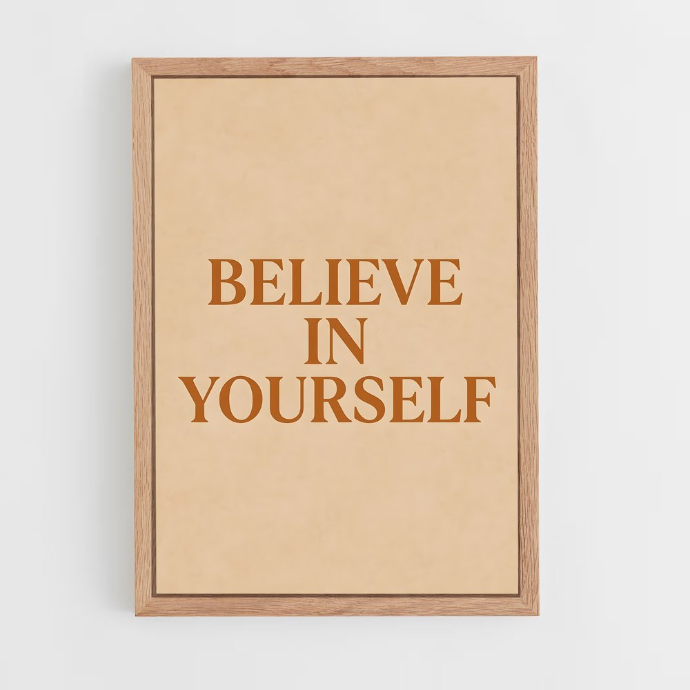 ap-believe in yourself-10 cadre Bois clair