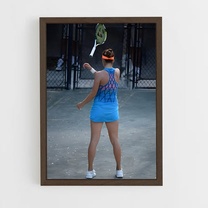 ap-belinda bencic-5 cadre Bois foncé
