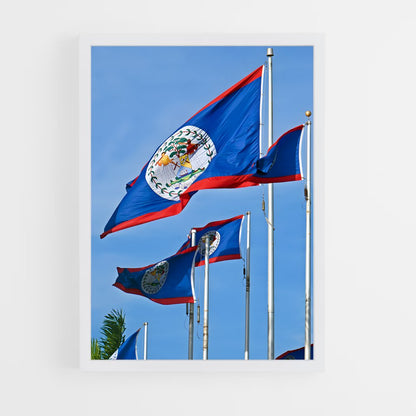 ap-belize flag-3 cadre Blanc