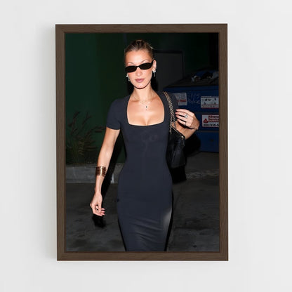 ap-bella hadid-5 cadre Bois foncé