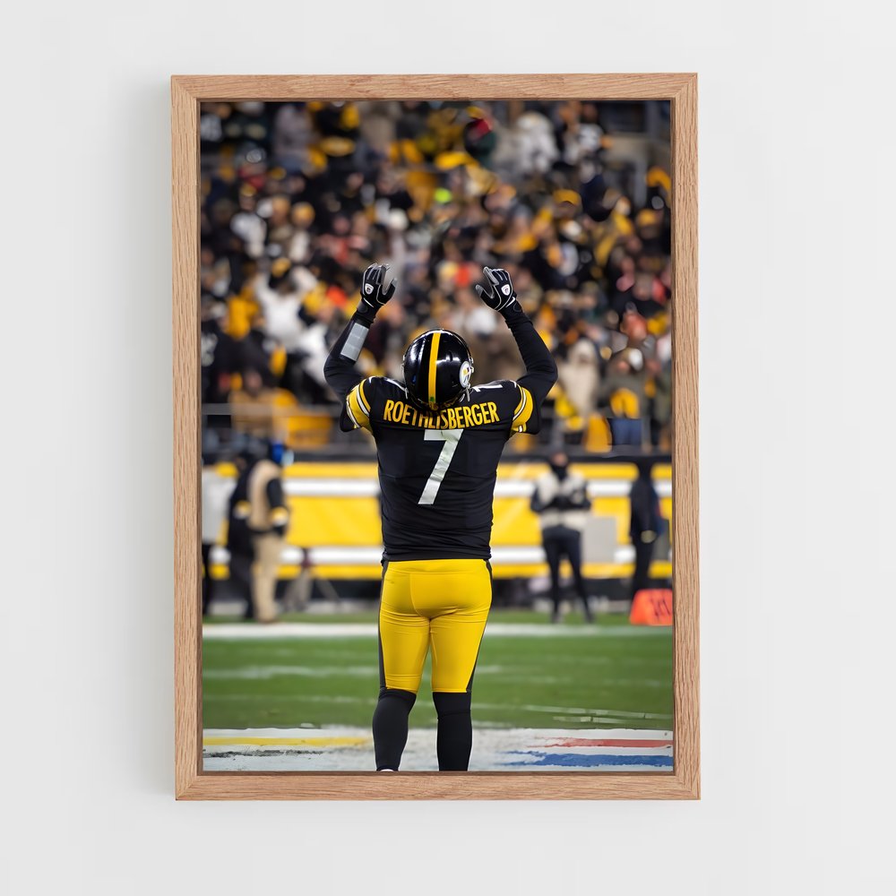 ap-ben roethlisberger-1 cadre Bois clair