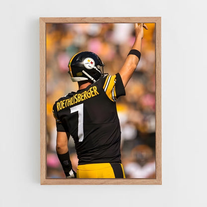 ap-ben roethlisberger-2 cadre Bois clair