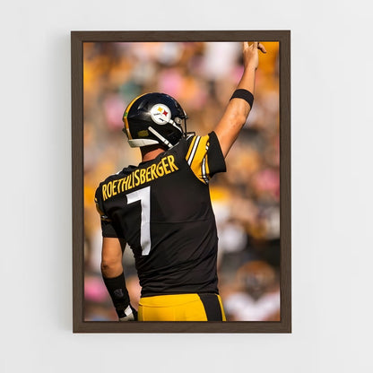 ap-ben roethlisberger-2 cadre Bois foncé