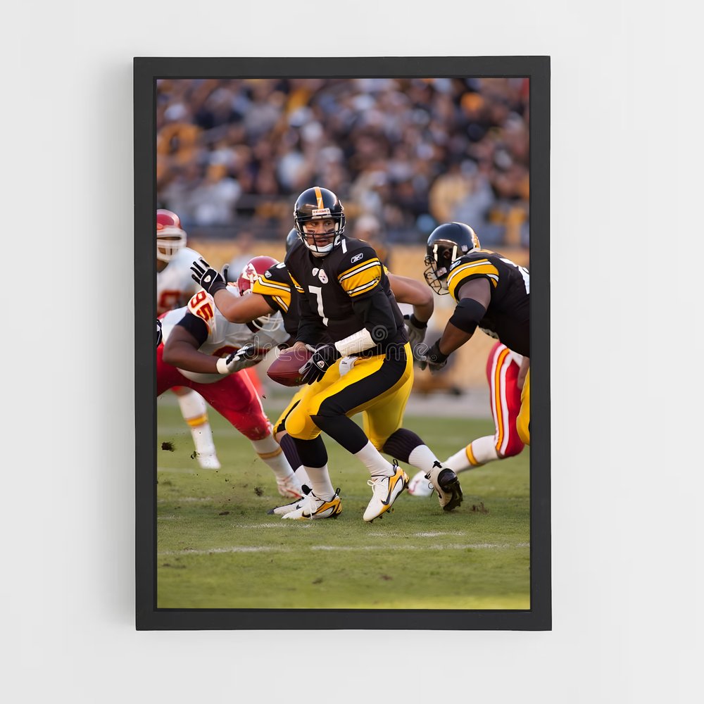 ap-ben roethlisberger-6 cadre Noir