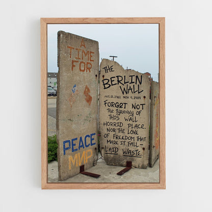 ap-berlin wall-1 cadre Bois clair
