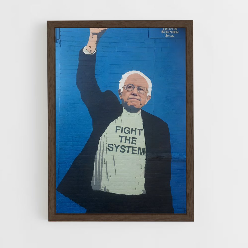ap-bernie sanders-1 cadre Bois foncé