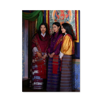 Poster Dames de Bhutan