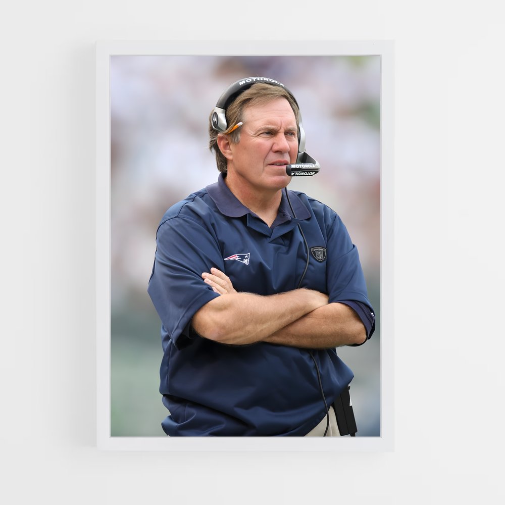 ap-bill belichick-2 cadre Blanc