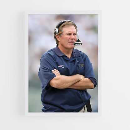 ap-bill belichick-2 cadre Blanc