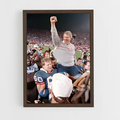 ap-bill parcells-3 cadre Bois foncé