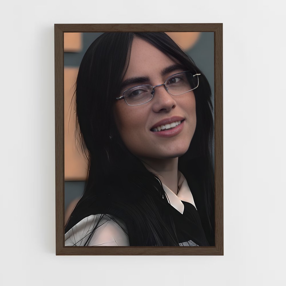 ap-billie eilish-4 cadre Bois foncé