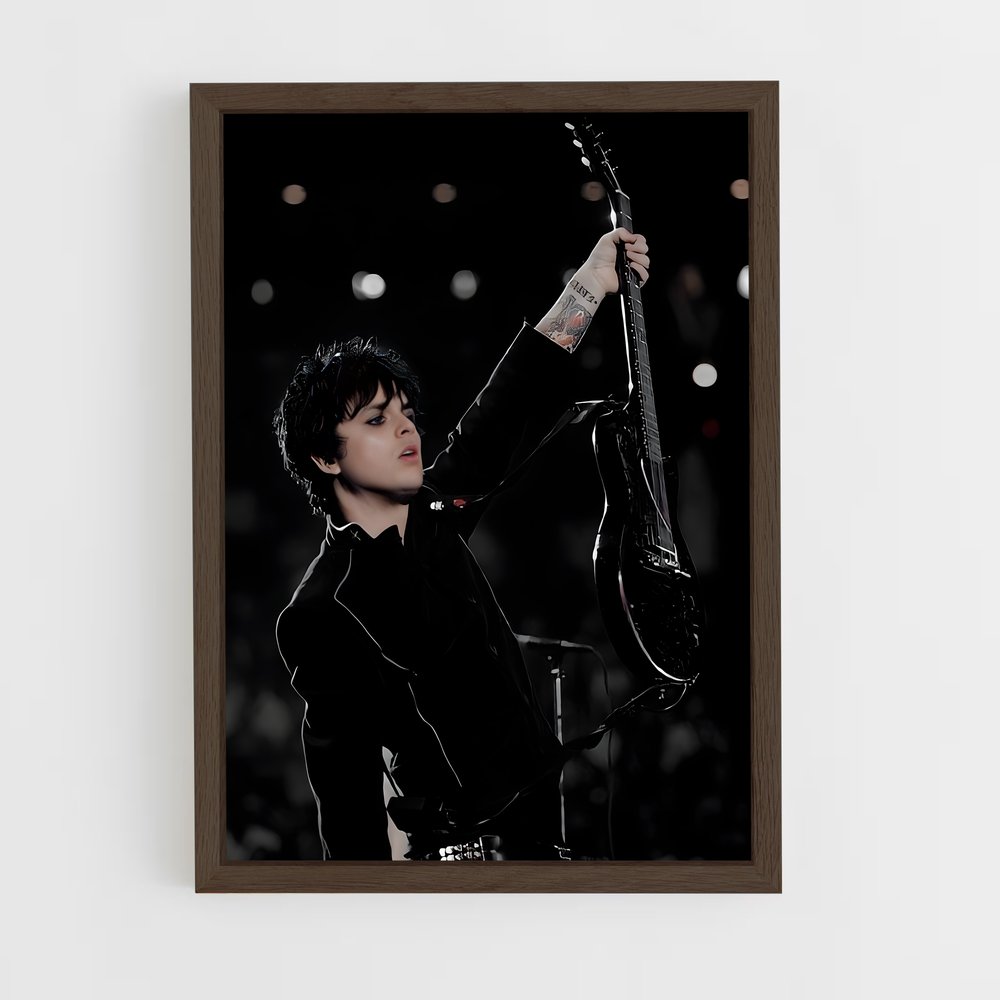 ap-billie joe armstrong-1 cadre Bois foncé