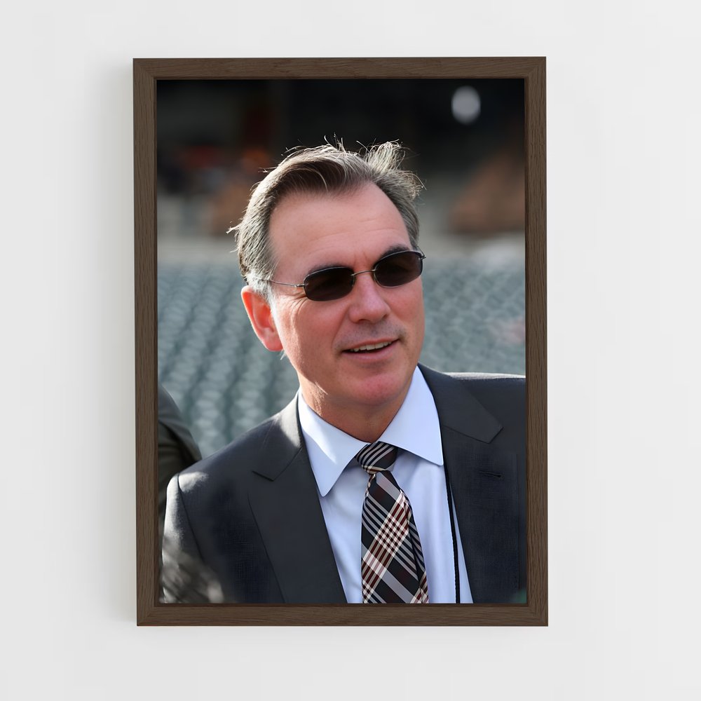 ap-billy beane-2 cadre Bois foncé