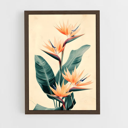 ap-bird of paradise-11 cadre Bois foncé