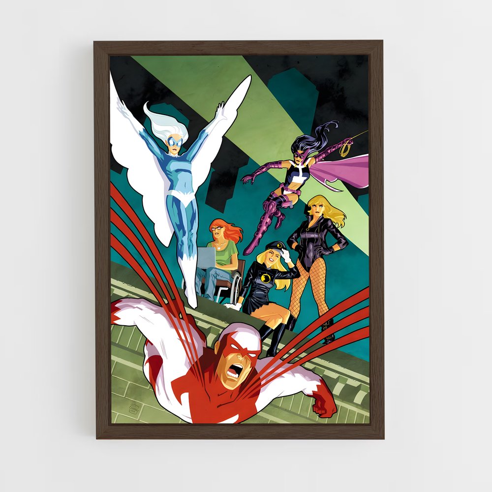 ap-birds of prey-14 cadre Bois foncé
