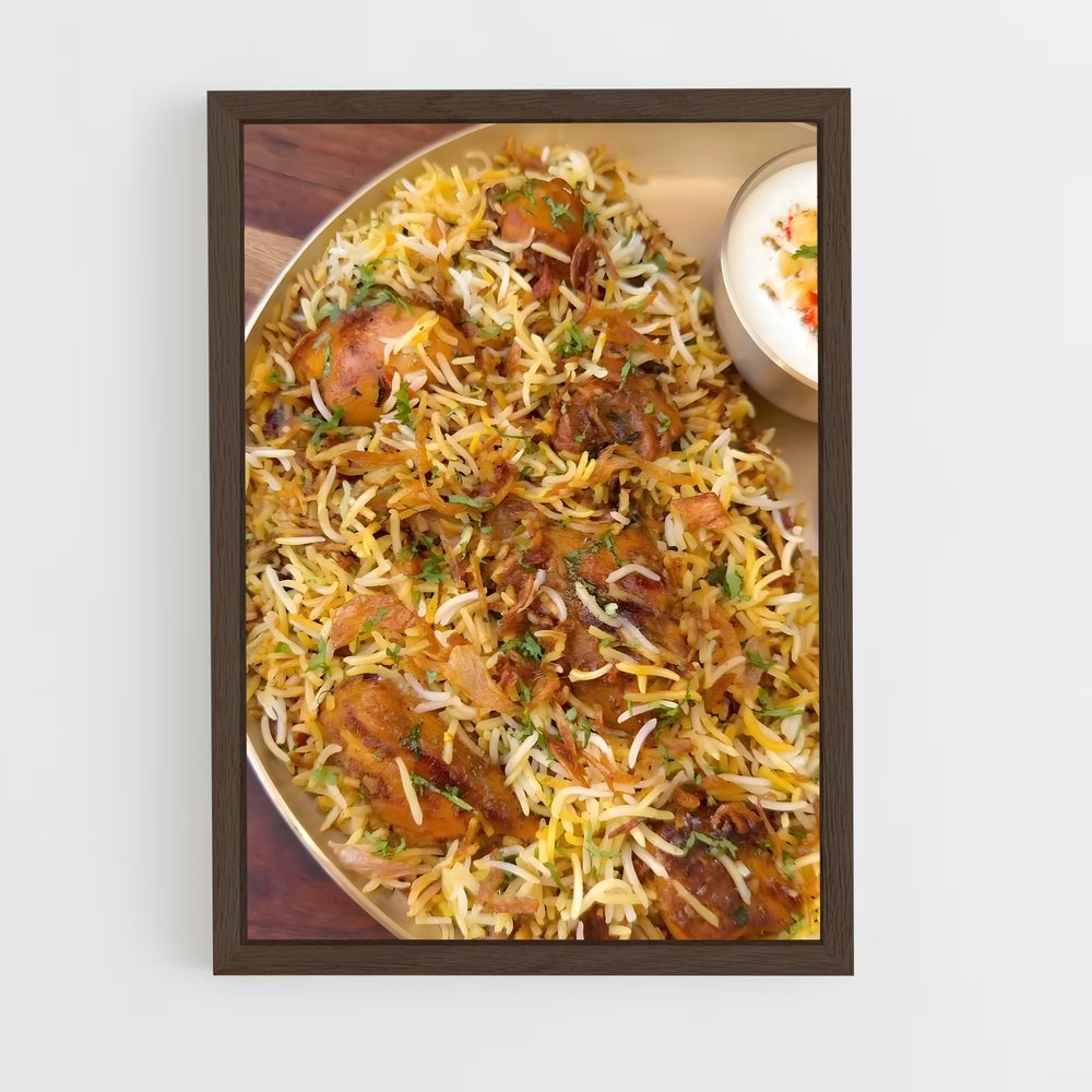 ap-biryani-2 cadre Bois foncé