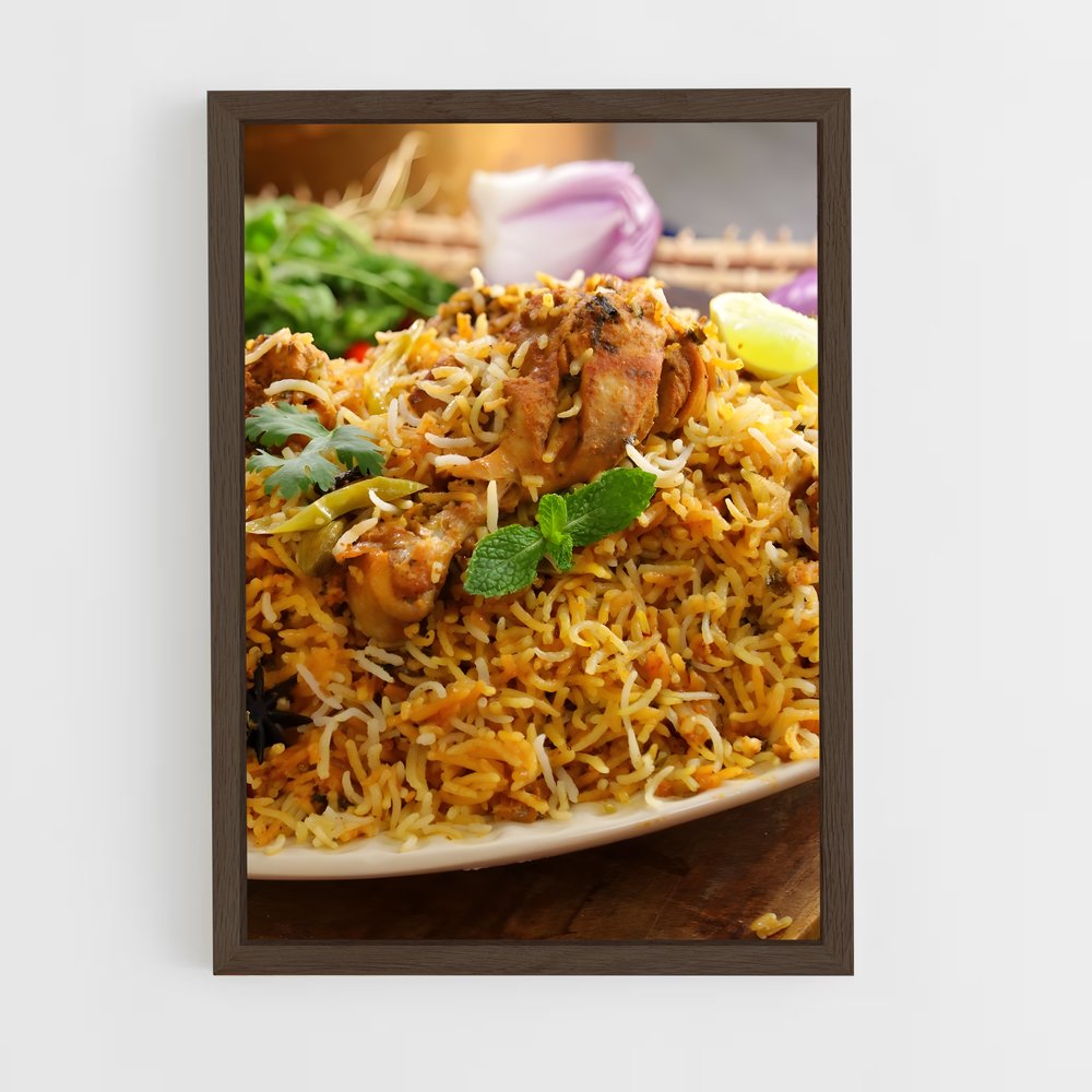 ap-biryani-5 cadre Bois foncé