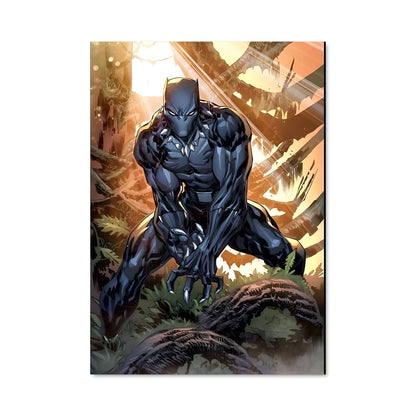 Poster Panthère Noire dans la Jungle