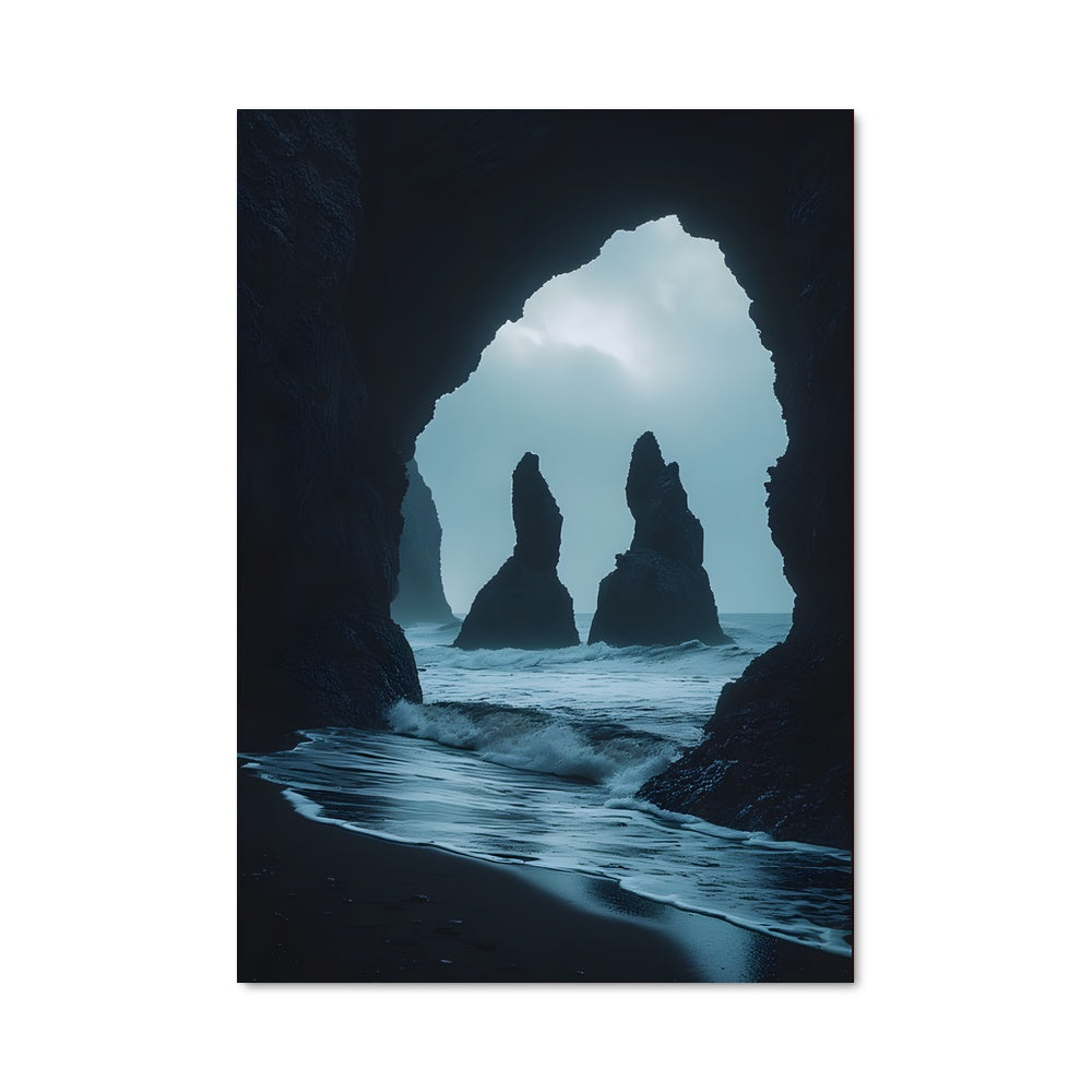 Poster Plage Noire Mystique