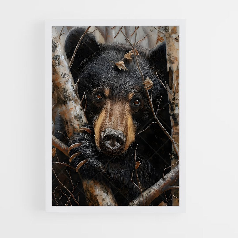 ap-black bear-2 cadre Blanc