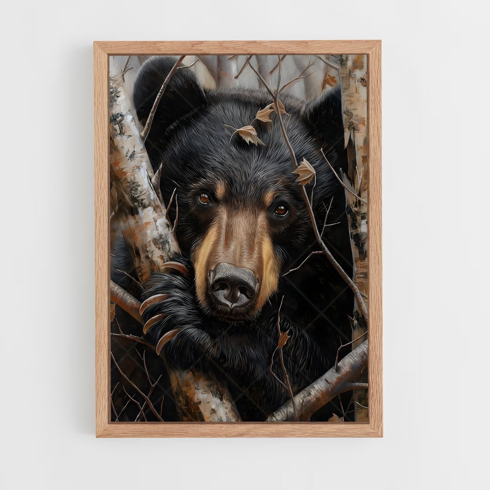 ap-black bear-2 cadre Bois clair