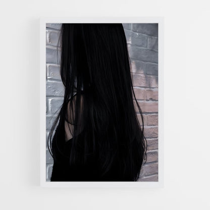 ap-black hair-3 cadre Blanc