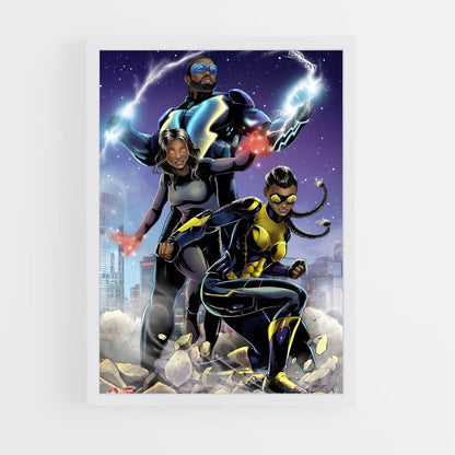 ap-black lightning-4 cadre Blanc