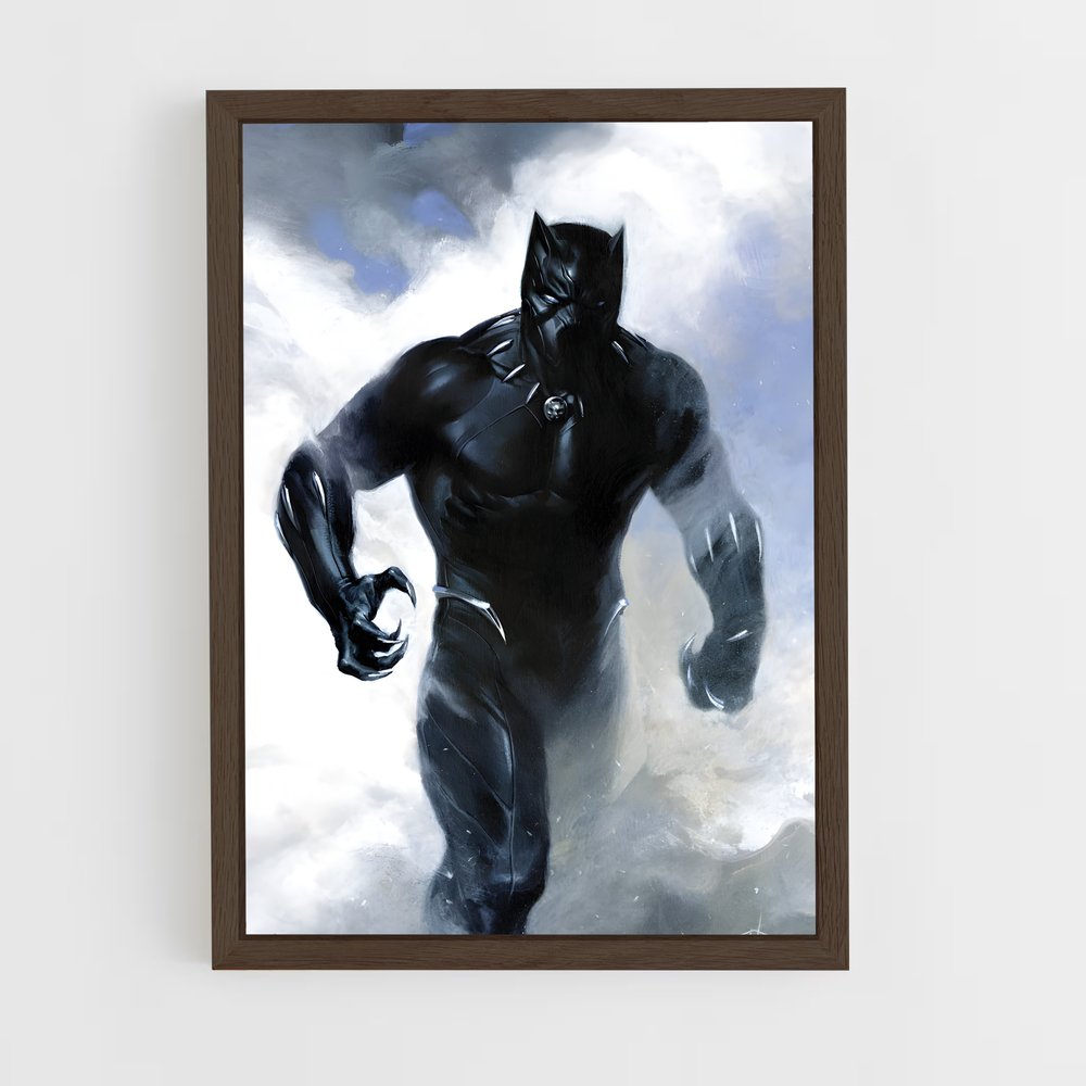 ap-black panther-11 cadre Bois foncé