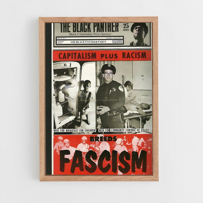ap-black panther party-1 cadre Bois clair