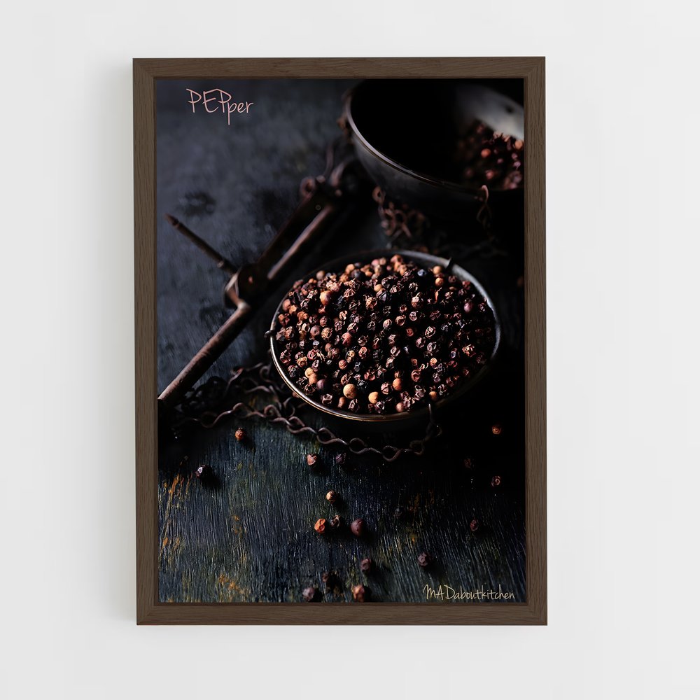 ap-black pepper-1 cadre Bois foncé