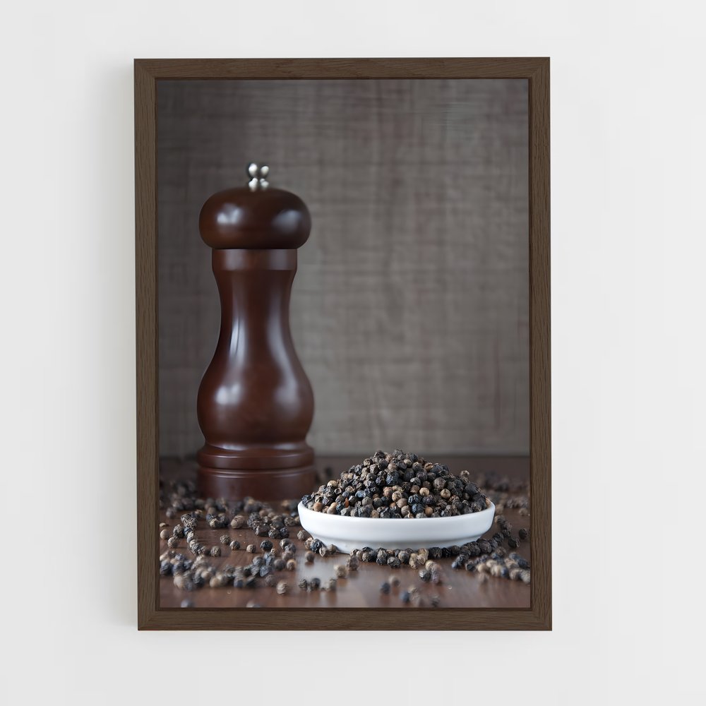 ap-black pepper-3 cadre Bois foncé