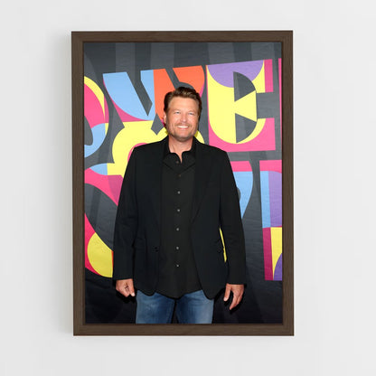 ap-blake shelton-2 cadre Bois foncé
