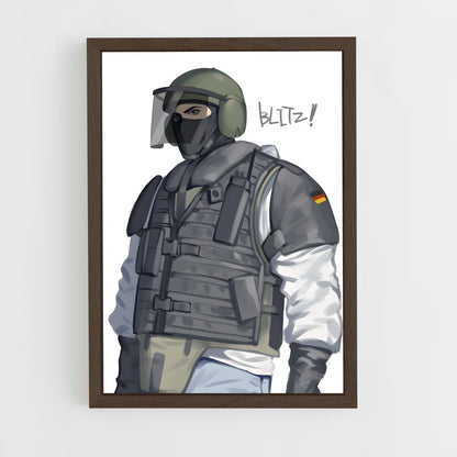 ap-blitz r6-2 cadre Bois foncé