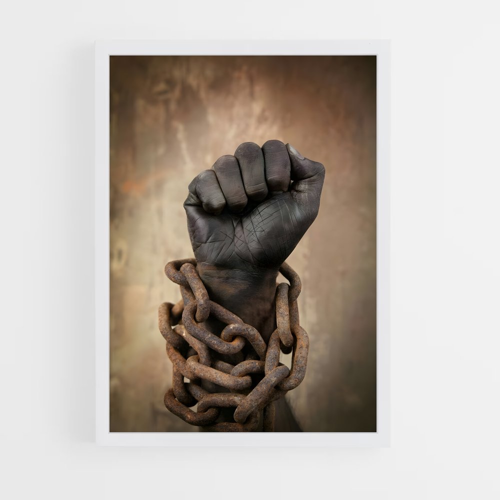 ap-blm fist-1 cadre Blanc