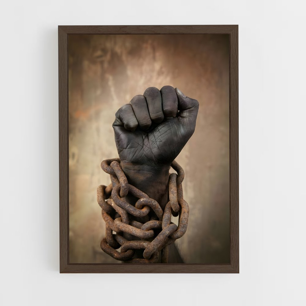 ap-blm fist-1 cadre Bois foncé