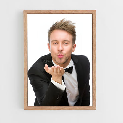 ap-blowing kiss-2 cadre Bois clair