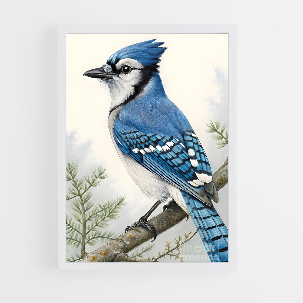 ap-blue jay-2 cadre Blanc