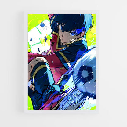 ap-blue lock-10 cadre Blanc