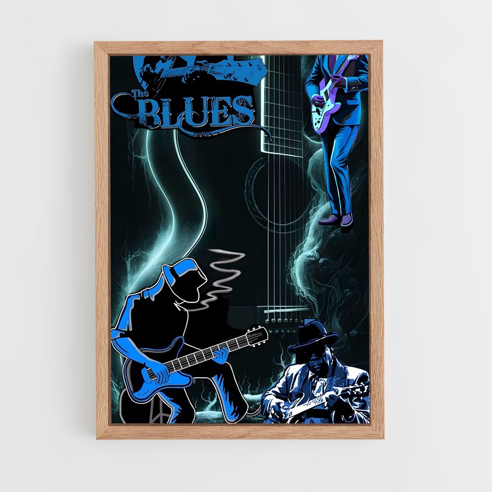 ap-blues-4 cadre Bois clair