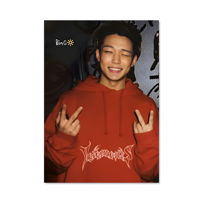Poster Sourire en Rouge